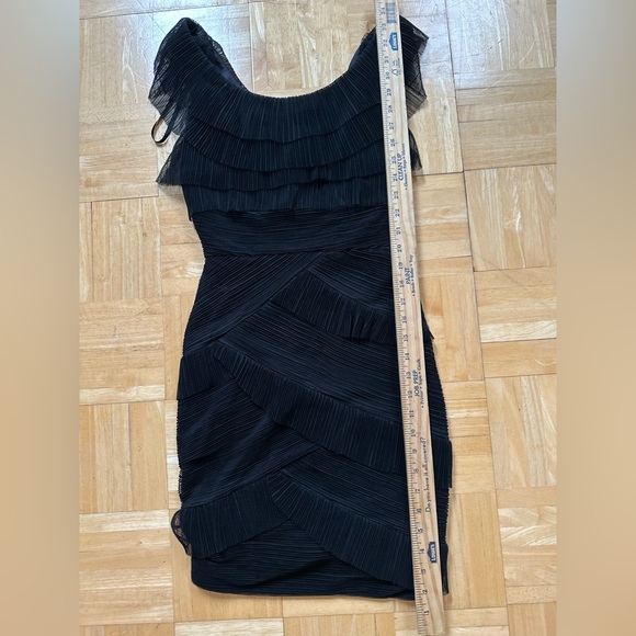 BCBGMAXAZRIA Briana Pleated Tulle bodycon dress - Picture 9 of 16